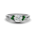 Thumbnail 41 - vine-split-band-cushion-cut-diamond-wedding-set-with-emerald-in-white-gold-FDENR3211CUGEMGRANGLE3-NL-WG.jpg