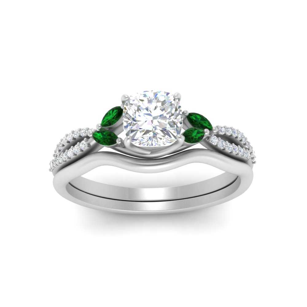 vine-split-band-cushion-cut-diamond-wedding-set-with-emerald-in-white-gold-FDENR3211CUGEMGRANGLE3-NL-WG.jpg