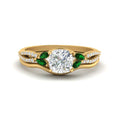 Thumbnail 57 - vine-split-band-cushion-cut-diamond-wedding-set-with-emerald-in-yellow-gold-FDENR3211CUGEMGRANGLE3-NL-YG.jpg