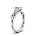 Load image into Gallery viewer, vine-split-band-emerald-cut-diamond-wedding-set-in-white-gold-FDENR3211EMANGLE3-NL-WG.jpg
