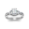 Load image into Gallery viewer, vine-split-band-emerald-cut-diamond-wedding-set-in-white-gold-FDENR3211EMANGLE3-NL-WG.jpg