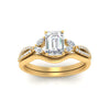 Load image into Gallery viewer, vine-split-band-emerald-cut-diamond-wedding-set-in-yellow-gold-FDENR3211EMANGLE3-NL-YG.jpg