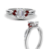 Load image into Gallery viewer, vine-split-band-emerald-cut-diamond-wedding-set-with-ruby-in-white-gold-FDENR3211EMGRUDRANGLE3-NL-WG.jpg