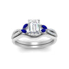 Load image into Gallery viewer, vine-split-band-emerald-cut-diamond-wedding-set-with-sapphire-in-white-gold-FDENR3211EMGSABLANGLE3-NL-WG.jpg