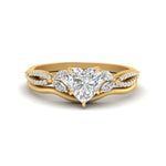 Load image into Gallery viewer, vine-split-band-heart-shaped-diamond-wedding-set-in-yellow-gold-FDENR3211HTANGLE3-NL-YG.jpg
