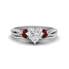 Load image into Gallery viewer, vine-split-band-heart-shaped-diamond-wedding-set-with-ruby-in-white-gold-FDENR3211HTGRUDRANGLE3-NL-WG.jpg