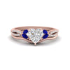 Load image into Gallery viewer, vine-split-band-heart-shaped-diamond-wedding-set-with-sapphire-in-rose-gold-FDENR3211HTGSABLANGLE3-NL-RG.jpg