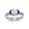 Load image into Gallery viewer, vine-split-band-heart-shaped-diamond-wedding-set-with-sapphire-in-white-gold-FDENR3211HTGSABLANGLE3-NL-WG.jpg