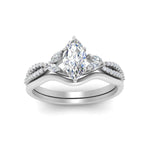 Load image into Gallery viewer, vine-split-band-marquise-cut-diamond-wedding-set-in-white-gold-FDENR3211MQANGLE3-NL-WG.jpg
