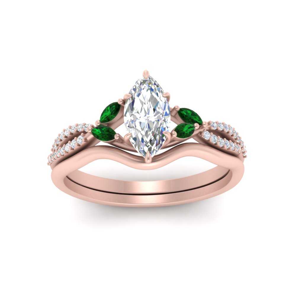 vine-split-band-marquise-cut-diamond-wedding-set-with-emerald-in-rose-gold-FDENR3211MQGEMGRANGLE3-NL-RG.jpg