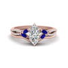Load image into Gallery viewer, vine-split-band-marquise-cut-diamond-wedding-set-with-sapphire-in-rose-gold-FDENR3211MQGSABLANGLE3-NL-RG.jpg
