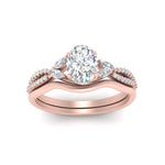 Load image into Gallery viewer, vine-split-band-oval-shaped-diamond-wedding-set-in-rose-gold-FDENR3211OVANGLE3-NL-RG.jpg
