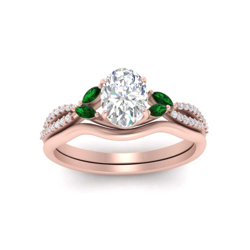 vine-split-band-oval-shaped-diamond-wedding-set-with-emerald-in-rose-gold-FDENR3211OVGEMGRANGLE3-NL-RG.jpg