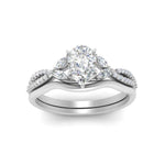 Load image into Gallery viewer, vine-split-band-pear-shaped-diamond-wedding-set-in-white-gold-FDENR3211PEANGLE3-NL-WG.jpg
