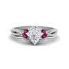 Load image into Gallery viewer, vine-split-band-pear-shaped-diamond-wedding-set-with-pink-sapphire-in-white-gold-FDENR3211PEGSADRPIANGLE3-NL-WG.jpg