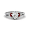 Load image into Gallery viewer, vine-split-band-pear-shaped-diamond-wedding-set-with-ruby-in-white-gold-FDENR3211PEGRUDRANGLE3-NL-WG.jpg