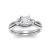 Load image into Gallery viewer, vine-split-band-princess-cut-diamond-wedding-set-in-white-gold-FDENR3211PRANGLE3-NL-WG