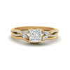 Load image into Gallery viewer, vine-split-band-princess-cut-diamond-wedding-set-in-yellow-gold-FDENR3211PRANGLE3-NL-YG