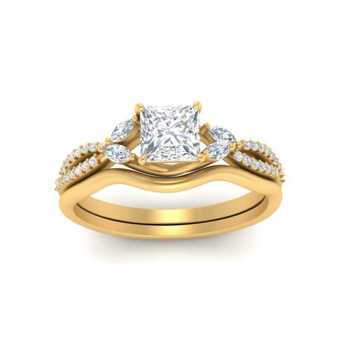 vine-split-band-princess-cut-diamond-wedding-set-in-yellow-gold-FDENR3211PRANGLE3-NL-YG