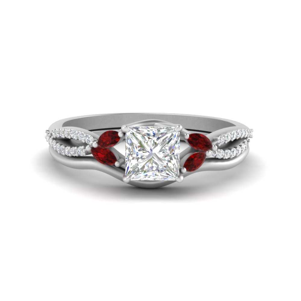 vine-split-band-princess-cut-diamond-wedding-set-with-ruby-in-white-gold-FDENR3211PRGRUDRANGLE3-NL-WG
