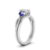 Load image into Gallery viewer, vine-split-band-princess-cut-diamond-wedding-set-with-sapphire-in-white-gold-FDENR3211PRGSABLANGLE3-NL-WG
