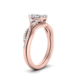 Load image into Gallery viewer, vine-split-band-radiant-cut-diamond-wedding-set-in-rose-gold-FDENR3211RAANGLE3-NL-RG.jpg
