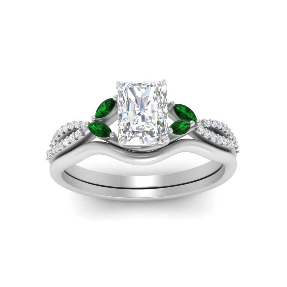 vine-split-band-radiant-cut-diamond-wedding-set-with-emerald-in-white-gold-FDENR3211RAGEMGRANGLE3-NL-WG.jpg