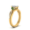 Load image into Gallery viewer, vine-split-band-radiant-cut-diamond-wedding-set-with-emerald-in-yellow-gold-FDENR3211RAGEMGRANGLE3-NL-YG.jpg