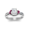 Load image into Gallery viewer, vine-split-band-radiant-cut-diamond-wedding-set-with-pink-sapphire-in-white-gold-FDENR3211RAGSADRPIANGLE3-NL-WG.jpg