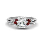 Load image into Gallery viewer, vine-split-band-radiant-cut-diamond-wedding-set-with-ruby-in-white-gold-FDENR3211RAGRUDRANGLE3-NL-WG.jpg
