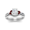Load image into Gallery viewer, vine-split-band-radiant-cut-diamond-wedding-set-with-ruby-in-white-gold-FDENR3211RAGRUDRANGLE3-NL-WG.jpg