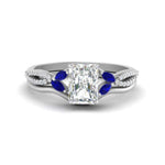 Load image into Gallery viewer, vine-split-band-radiant-cut-diamond-wedding-set-with-sapphire-in-white-gold-FDENR3211RAGSABLANGLE3-NL-WG.jpg
