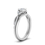 Load image into Gallery viewer, vine-split-band-round-cut-diamond-wedding-set-in-white-gold-FDENR3211ROANGLE3-NL-WG.jpg

