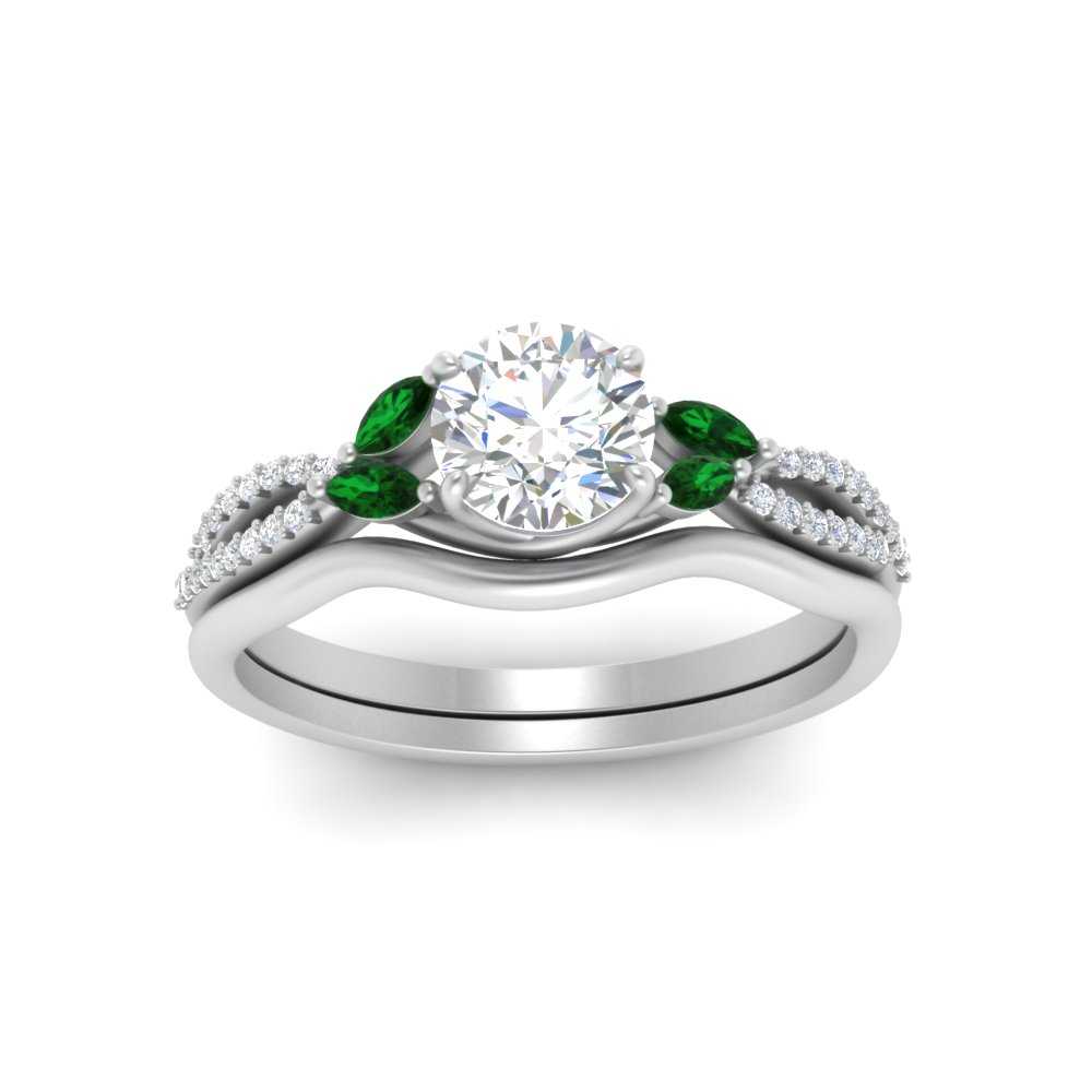 vine-split-band-round-cut-diamond-wedding-set-with-emerald-in-white-gold-FDENR3211ROGEMGRANGLE3-NL-WG.jpg