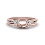 Load image into Gallery viewer, vine-split-band-semi-mount-diamond-wedding-set-in-rose-gold-FDENR3211SMANGLE3-NL-RG.jpg