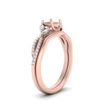 Load image into Gallery viewer, vine-split-band-semi-mount-diamond-wedding-set-in-rose-gold-FDENR3211SMANGLE3-NL-RG.jpg