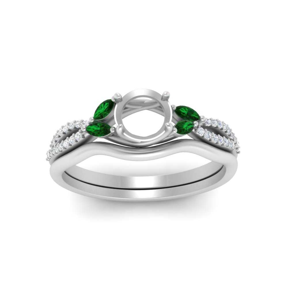 vine-split-band-semi-mount-diamond-wedding-set-with-emerald-in-white-gold-FDENR3211SMGEMGRANGLE3-NL-WG.jpg