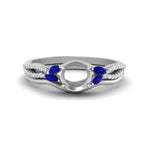 Load image into Gallery viewer, vine-split-band-semi-mount-diamond-wedding-set-with-sapphire-in-white-gold-FDENR3211SMGSABLANGLE3-NL-WG.jpg