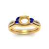 Load image into Gallery viewer, vine-split-band-semi-mount-diamond-wedding-set-with-sapphire-in-yellow-gold-FDENR3211SMGSABLANGLE3-NL-YG.jpg