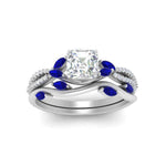 Load image into Gallery viewer, vine-willow-asscher-cut-diamond-ring-with-sapphire-willow-wedding-set-in-white-gold-FDENR3211ASGSABLANGLE3-NL-WG
