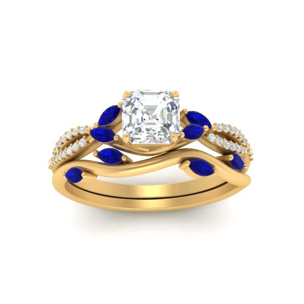 vine-willow-asscher-cut-diamond-ring-with-sapphire-willow-wedding-set-in-yellow-gold-FDENR3211ASGSABLANGLE3-NL-YG