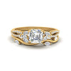 Load image into Gallery viewer, vine-willow-asscher-cut-diamond-ring-with-willow-wedding-set-in-yellow-gold-FDENR3211ASANGLE3-NL-YG
