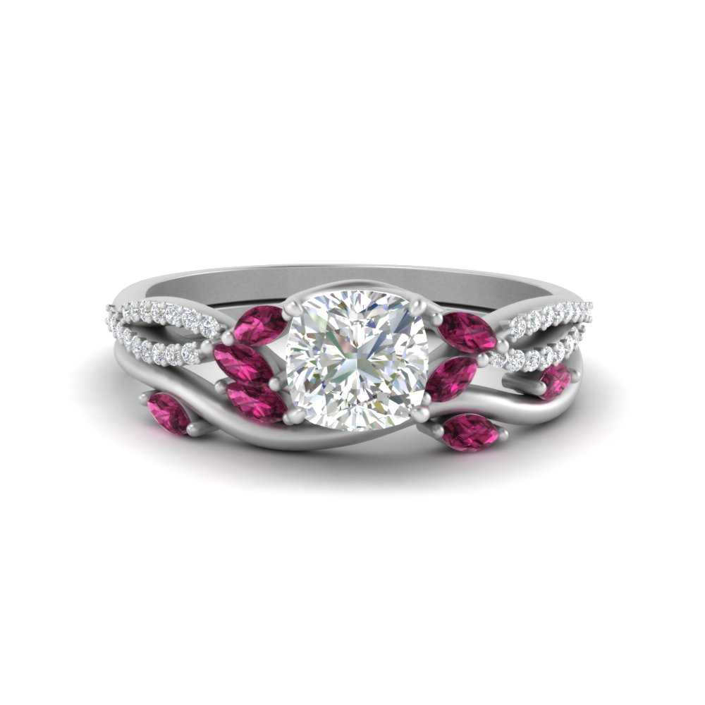 vine-willow-cushion-cut-diamond-ring-with-pink-sapphire-willow-wedding-set-in-white-gold-FDENR3211CUGSADRPIANGLE3-NL-WG