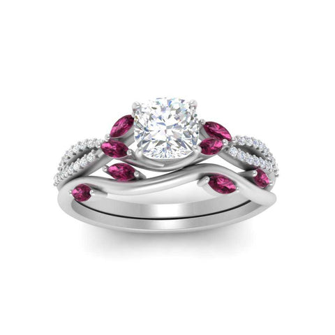 vine-willow-cushion-cut-diamond-ring-with-pink-sapphire-willow-wedding-set-in-white-gold-FDENR3211CUGSADRPIANGLE3-NL-WG