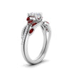 Load image into Gallery viewer, vine-willow-cushion-cut-diamond-ring-with-ruby-willow-wedding-set-in-white-gold-FDENR3211CUGRUDRANGLE3-NL-WG