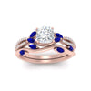 Load image into Gallery viewer, vine-willow-cushion-cut-diamond-ring-with-sapphire-willow-wedding-set-in-rose-gold-FDENR3211CUGSABLANGLE3-NL-RG