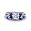 Load image into Gallery viewer, vine-willow-cushion-cut-diamond-ring-with-sapphire-willow-wedding-set-in-white-gold-FDENR3211CUGSABLANGLE3-NL-WG