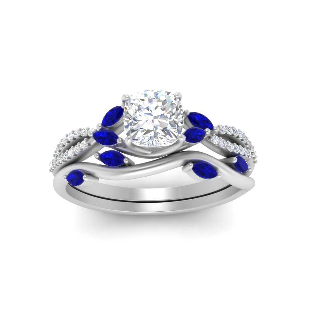 vine-willow-cushion-cut-diamond-ring-with-sapphire-willow-wedding-set-in-white-gold-FDENR3211CUGSABLANGLE3-NL-WG