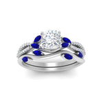 Load image into Gallery viewer, vine-willow-cushion-cut-diamond-ring-with-sapphire-willow-wedding-set-in-white-gold-FDENR3211CUGSABLANGLE3-NL-WG
