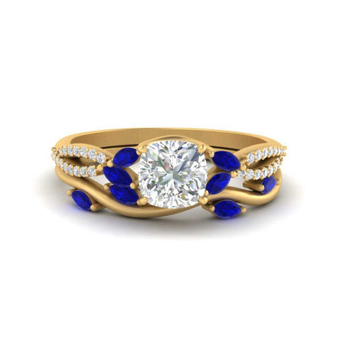vine-willow-cushion-cut-diamond-ring-with-sapphire-willow-wedding-set-in-yellow-gold-FDENR3211CUGSABLANGLE3-NL-YG